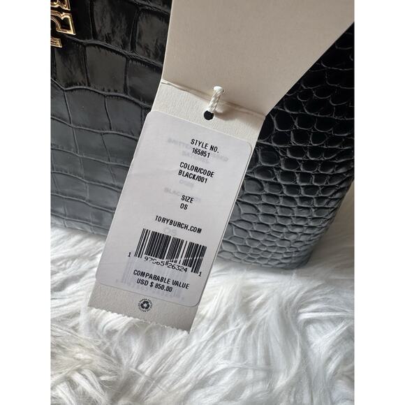 SOLD❌ NEW $850 Tory Burch Crocodile Croc Britten Top Handle Satchel - Picture 2 of 10